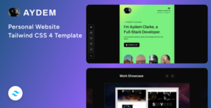 Aydem - Personal Website Tailwind CSS 4 Template by Unifato