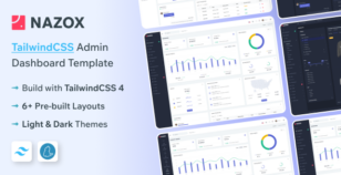 Nazox - Tailwind CSS Admin Dashboard Template by themesdesign