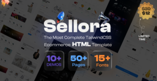 Sellora | TailwindCSS Modern Complete Ecommerce Template by pdthemesde