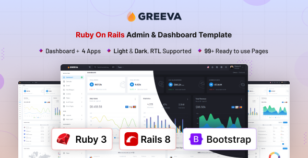 Greeva - Ruby On Rails Admin & Dashboard Template by coderthemes