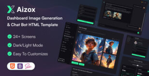 Aizox - Dashboard Image Generation & Chat Bot HTML Template by themesflat