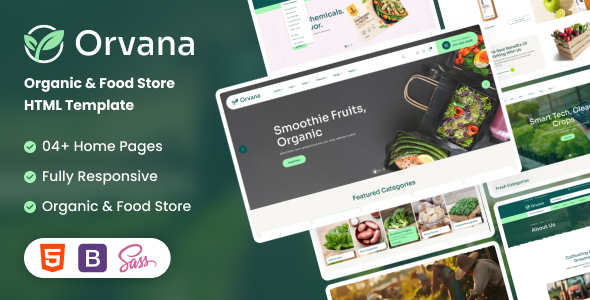 Orvana | Organic & Food Store HTML5 Template by themesflat