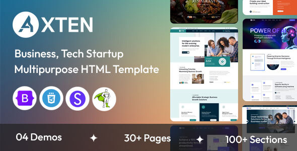 Axten – Business & Multipurpose HTML Template by validthemes
