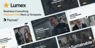 Lumex - Business Consulting Payload CMS NextJS Template by bslthemes