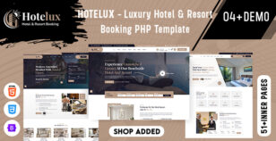 Hotelux - Luxury Hotel & Resort Booking PHP Template by dreamlayout