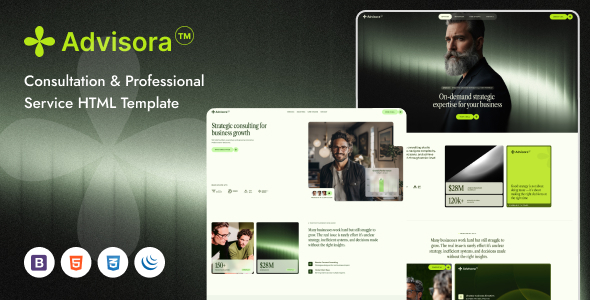 Advisora - Business Consulting HTML5 Template by wpoceans