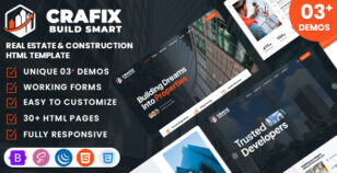 Crafix - Real Estate & Construction HTML Template by WebsiteDesignTemplates