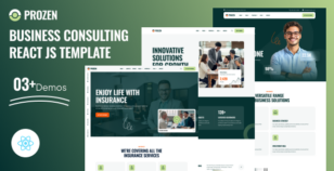 Prozen - Business Consulting React JS Template by HurrayTheme
