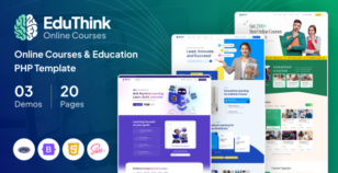 EduThink | Online Courses & Education PHP Template by layoutdrop