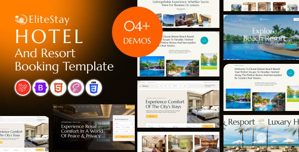 EliteStay - Hotel Booking Laravel Template by wowtheme7