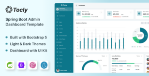 Tocly - Spring Boot Admin & Dashboard Template by themesdesign
