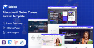 Edplus - LMS Education Laravel Template by themesvila