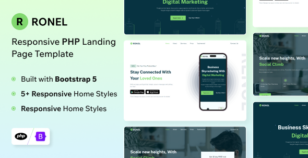 Ronel - PHP Landing Page Template by themesdesign