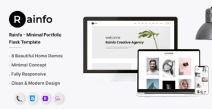 Rainfo - Agency and Portfolio Flask Template by PixcelsThemes