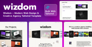Wizdom - Modern Web Design Tailwind CSS Template by DexignZone