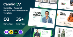 CandidCV - Personal Portfolio CV & Resume Bootstrap Template by DexignZone