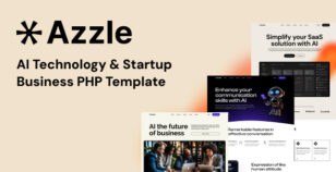 Azzle - AI Technology & Startup Business PHP Template by Robert_Biswas
