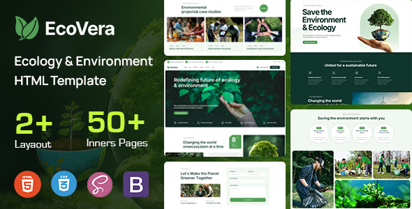 Ecovera - Ecology & Environment HTML Template by ThemeMascot
