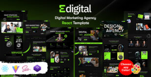 Edigital - Digital Marketing Agency React Template by KodeSolution