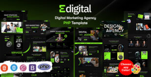 Edigital - Digital Marketing Agency PHP Template by KodeSolution
