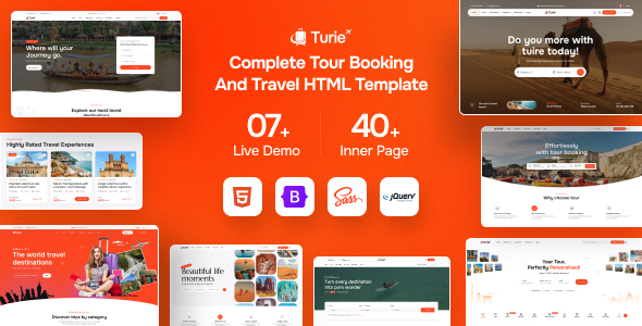 Turie – Travel & Tour Booking HTML Template by Theme_Pure