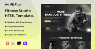 FitFlex - Fitness Studio HTML Template by laralink