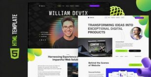 Devix – HTML Developer Portfolio Template by UltimateWebsolutions