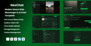 NexChat - Modern React Web Messenger & AI Chat Template by paicode
