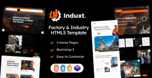 Induxt - Factory & Industry HTML Template by expert-Themes