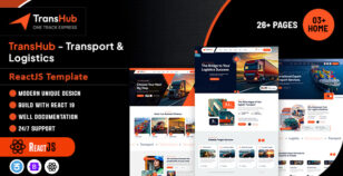 TransHub - Transport & Logistics ReactJS Template by codearchives