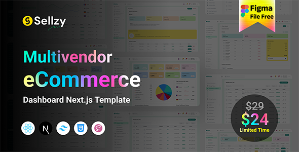 Sellzy – Multivendor eCommerce Dashboard Tailwind CSS Next.js Template by createuiux