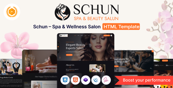 Schun – Spa & Wellness Salon HTML Template by themeholy