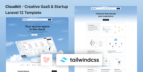 Cloudkit - Creative SaaS & Startup Laravel 12 Template by Unifato