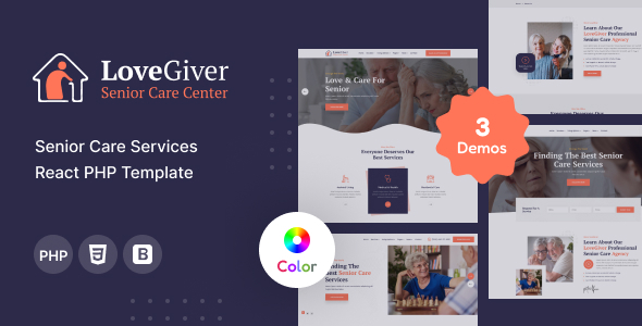 Lovegiver - Senior Care PHP Template by template_path