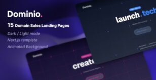 Dominio | Domain for Sales Landing Page NextJs Template by brandio