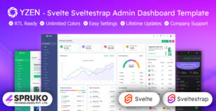 Yzen - Svelte Typescript Admin Dashboard Template by SPRUKO