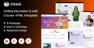 Eteach – Online Education & LMS Course HTML Website Template by Theme_Family