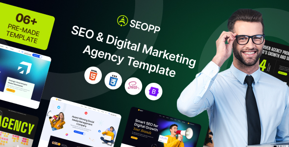 SEOPP - SEO & Digital Marketing Agency HTML Template by wowtheme7