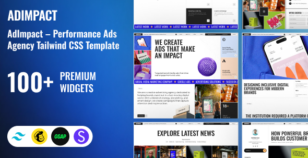 AdImpact - Creative Advertising Agency Tailwind CSS Template by dexignlabs