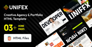 Unifex - Creative Agency & Portfolio HTML Template by Rox_Themes