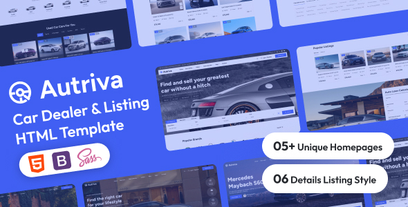 Autriva | Car Dealer & Listing HTML5 Template by surisoft