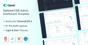 Upzet - Tailwind CSS Admin & Dashboard Template by themesdesign
