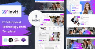 Invit- IT Solutions & Technology HTML Template by WebBmasda