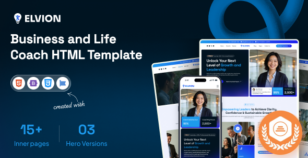 Elvion - Business and Life Coach HTML Template by siddhiinfosoft