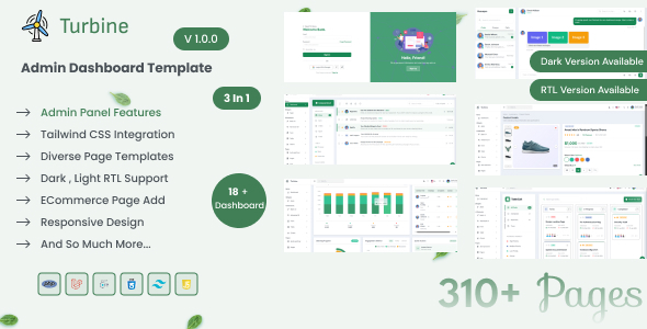 Turbine - Admin Dashboard Template by PaiTheme