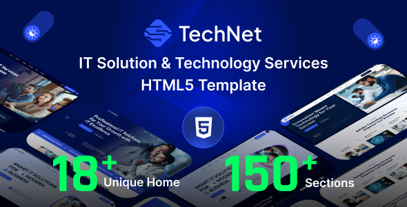 Technet – IT Solutions & Technology HTML5 Template by Dream-Master