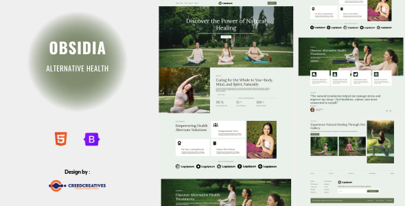 Obsidia - Alternative Health HTML Bootstrap Template by creedcreatives