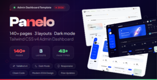 Panelo | TailwindCSS Complete Admin Dashboard Template by pdthemesde