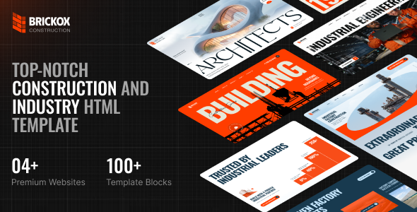 Brickox - Construction and Industry Template by XpressBuddy