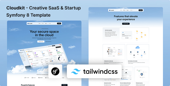 Cloudkit - Creative SaaS & Startup Symfony 8 & Tailwind CSS 4 Template by Unifato